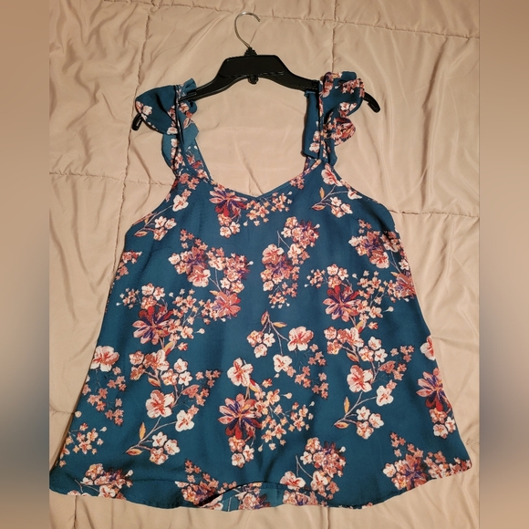 Pink Rose Summer Tank, size Large - Picture 1 of 2